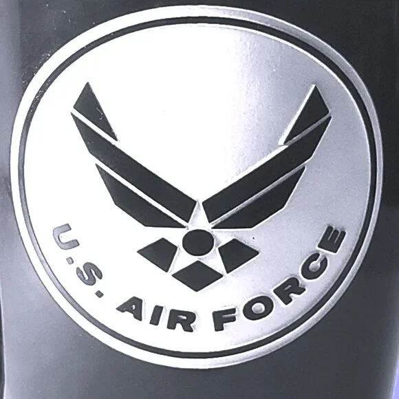Air Force Black Coffee Mug, "A Gift of Honor " Sand-Carved Ceramic Military Mug - Picture 11 of 13